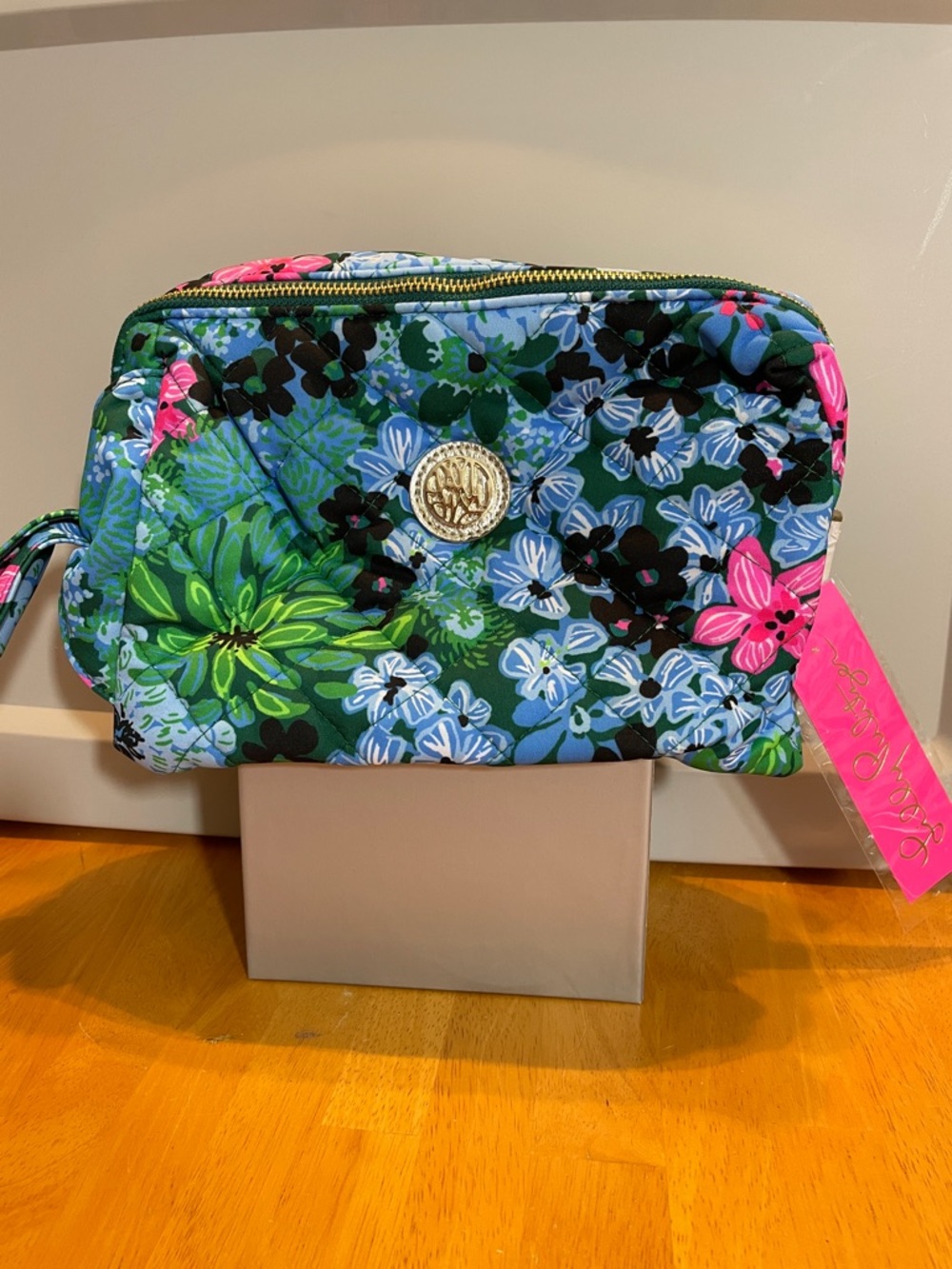 Lilly Pulitzer Adah Quilted Pouch Soirée All Day NWT